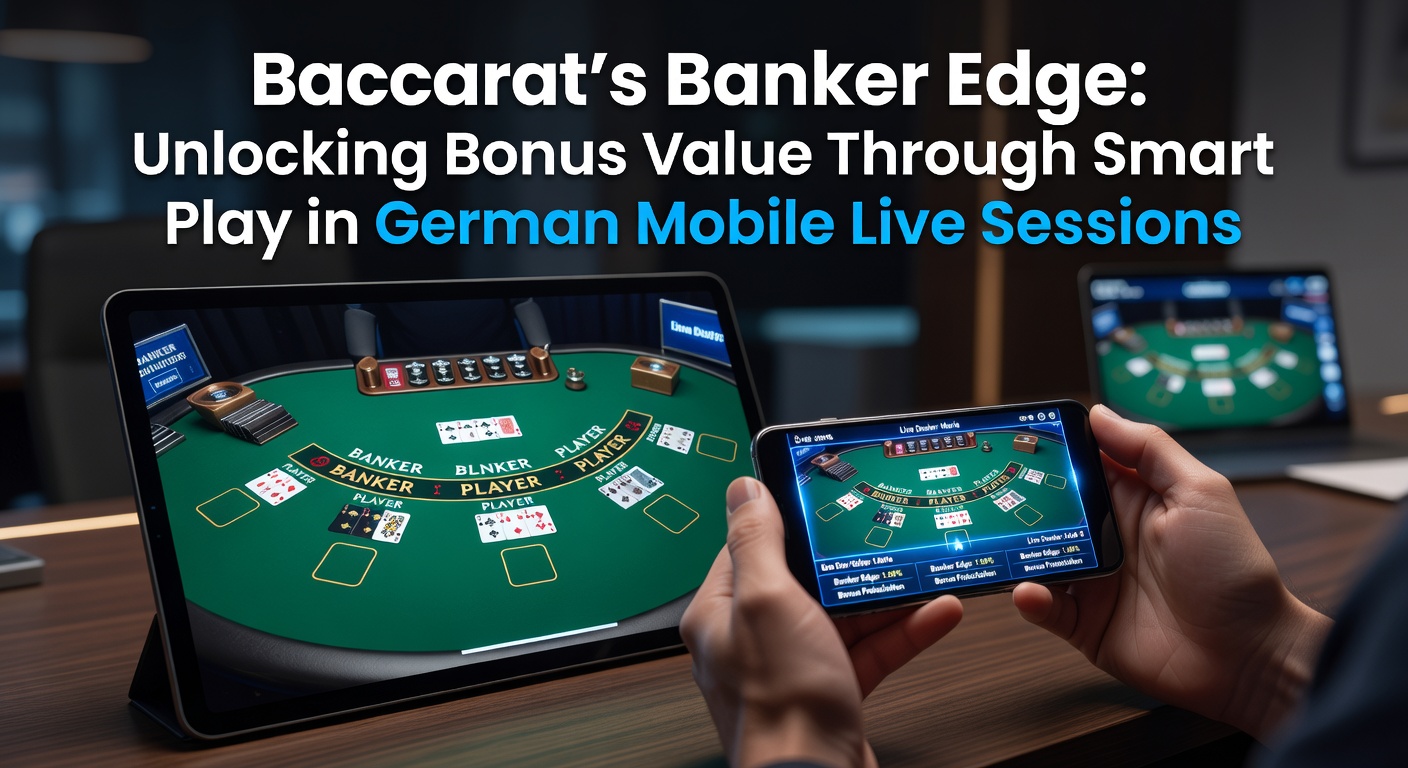 Live Baccarat Tische in einer mobilen App mit Fokus auf Banker-Wette und Bonus-Indikatoren