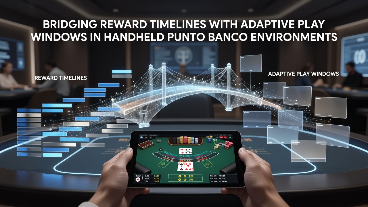 Mobile Punto Banco-Schnittstelle mit adaptiven Belohnungsanzeigen auf einem Handheld-Gerät