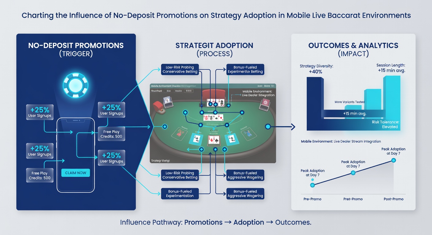 Mobile Live-Baccarat-Sitzungen mit Fokus auf No-Deposit-Promotions und Strategieentwicklung