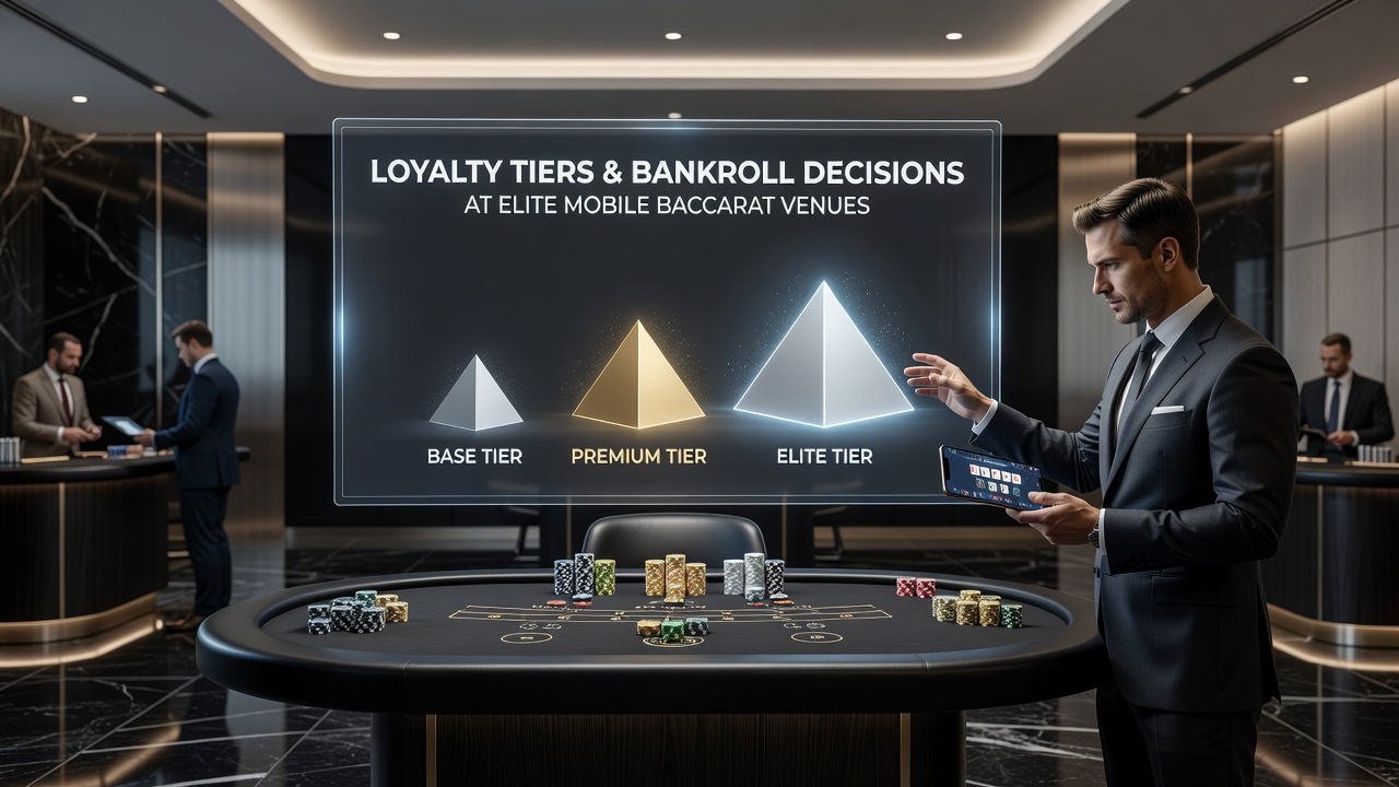 Darstellung von Loyalitätsstufen und Bankroll-Anpassungen an mobilen Baccarat-Tischen
