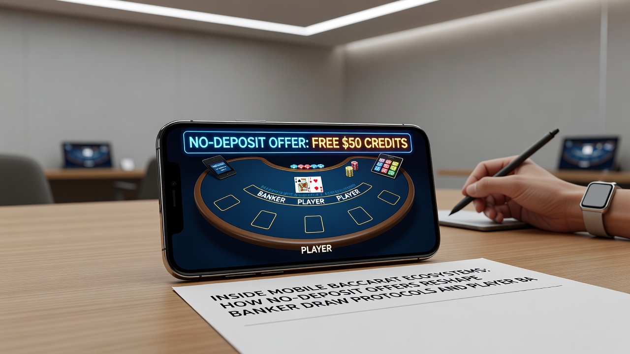 Detailansicht einer mobilen Baccarat-Session mit angepassten Ziehprotokollen und Bankroll-Aufteilung