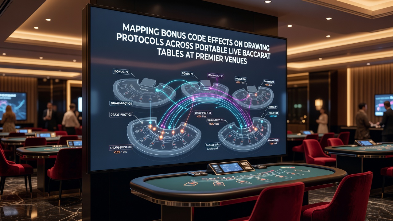 Darstellung von Ziehprotokollen an mobilen Live-Baccarat-Tischen mit Bonus-Code-Integration
