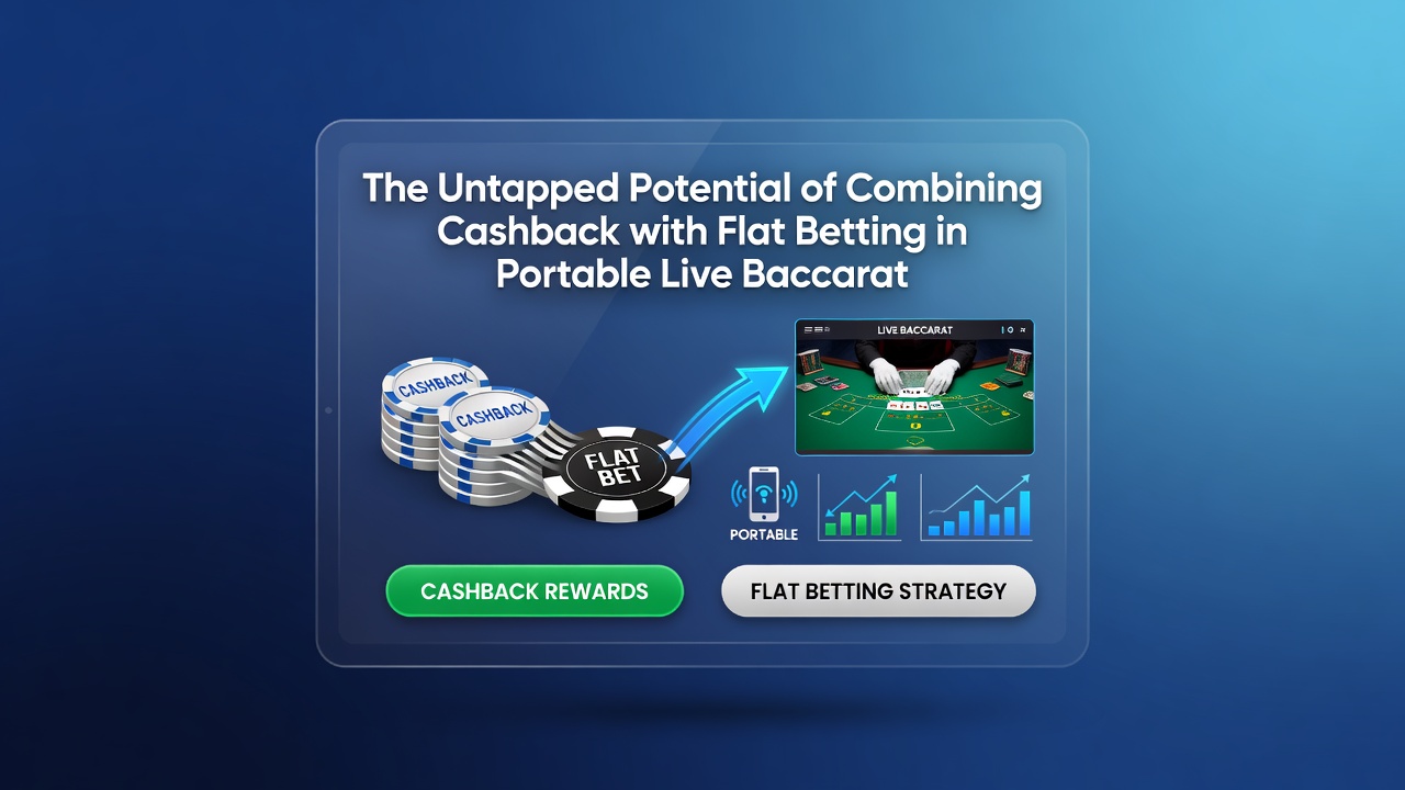 Mobile Live-Baccarat-Session mit Cashback-Elementen auf einem Smartphone-Display